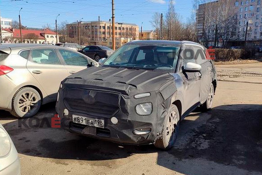 Новую Hyundai Creta поймали в России: внешних отличий от глобального кросса пока немного - «Hyundai»