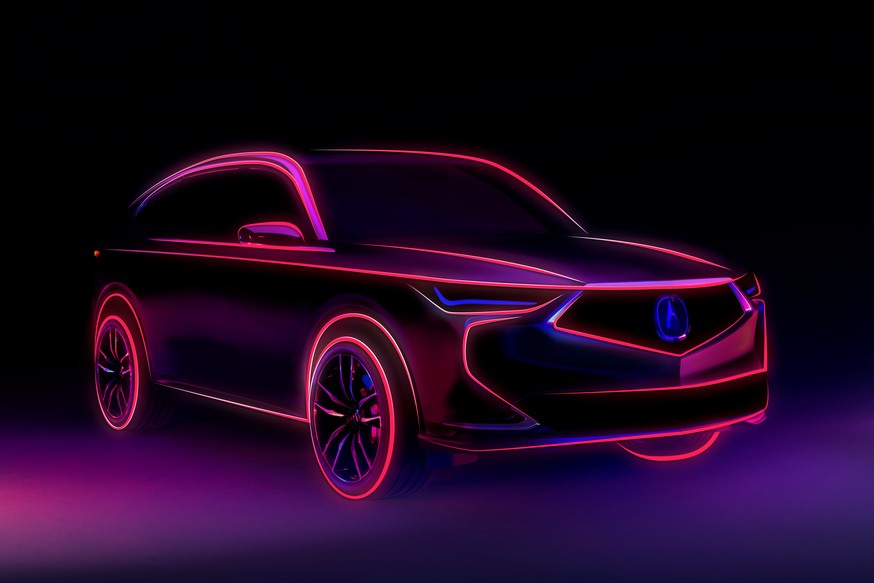 Acura принялась рассекречивать MDX нового поколения, хотя все и так знают, как он выглядит - «Acura»