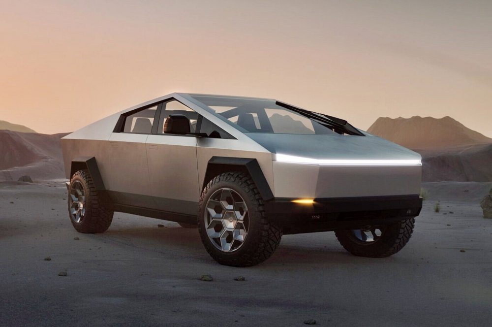 Tesla готовится к выпуску Cybertruck: пикап-амфибия из нержавейки на крутых колёсах - «Автоновости»