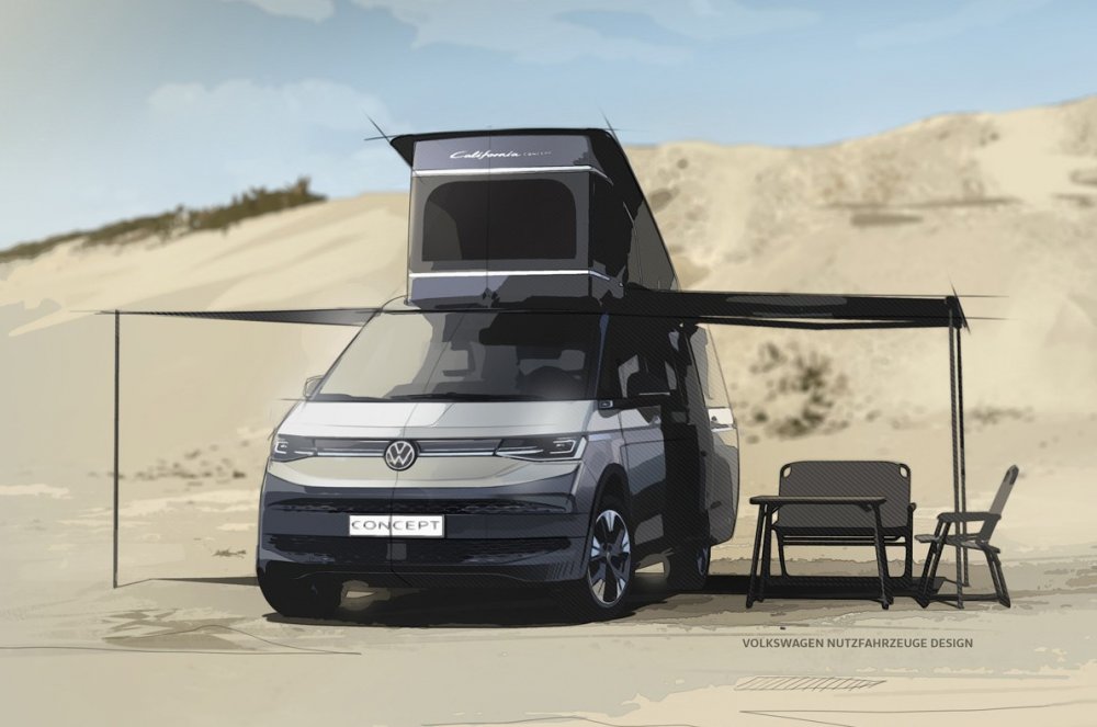 Volkswagen анонсировал новый кемпер California на базе Multivan T7 - «Автоновости»