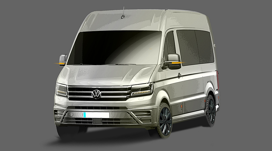Volkswagen готовит обновлённый Crafter: вэн получит переработанный салон - «Автоновости»