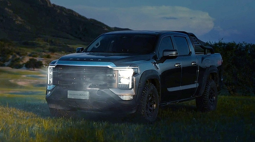 Полноразмерные пикапы Foton Tunland V7 и V9 с дизайном «под Ford» появятся в РФ весной - «Автоновости»