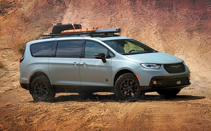Минивэн Chrysler Pacifica прикинулся внедорожником: версия Grizzly Peak для турпоходов - «Автоновости»