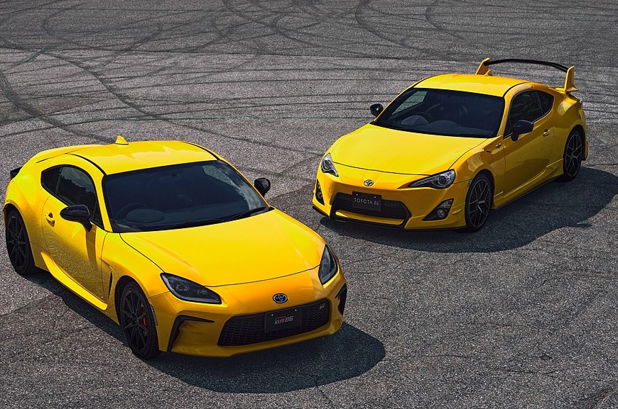 Toyota GR86 и Subaru BRZ обзавелись жёлтыми спецверсиями на родине - «Автоновости»