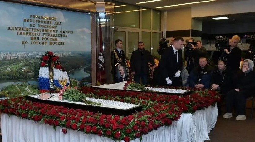В Москве попрощались с погибшими при взрыве сотрудниками ДПС - «ГИБДД»