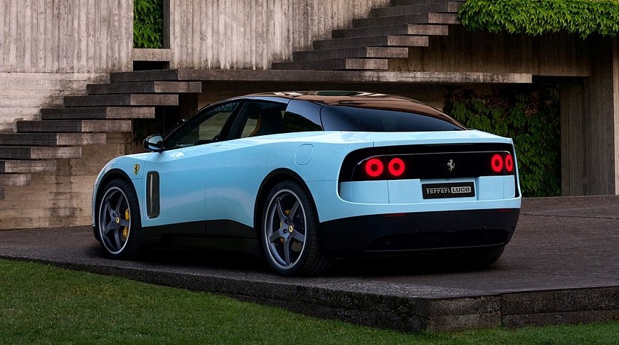 Электрический лифтбек Ferrari Luce: шок-дизайн, 4 мотора, 1050 л.с. и 2,5 с до «сотни» - «Автоновости»